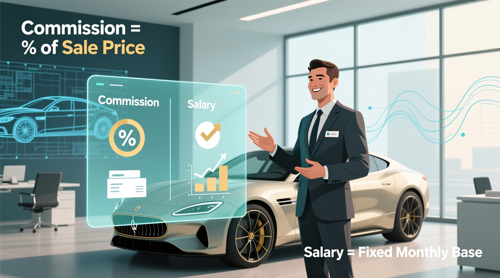 how are car salesman paid