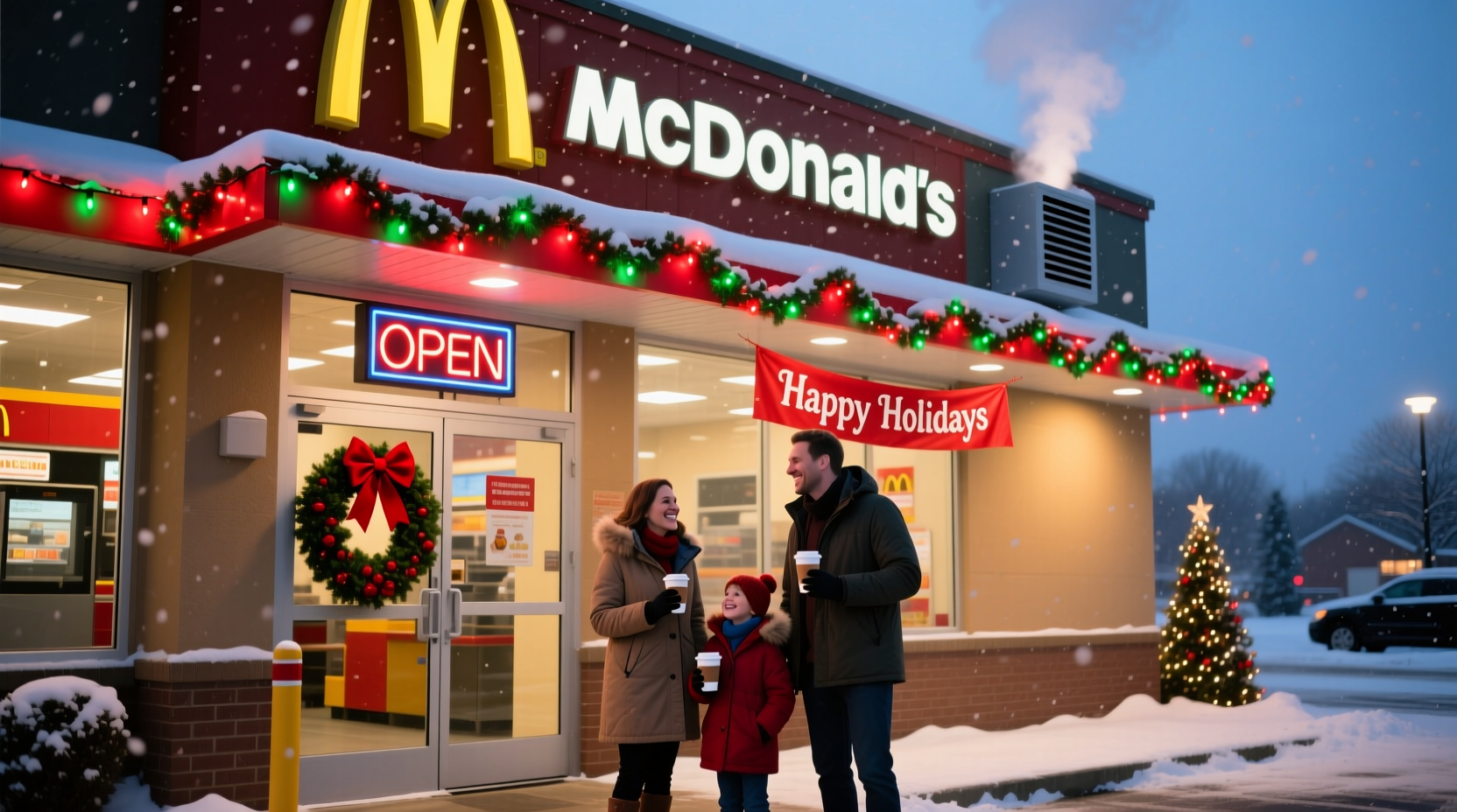 is mcd open on christmas