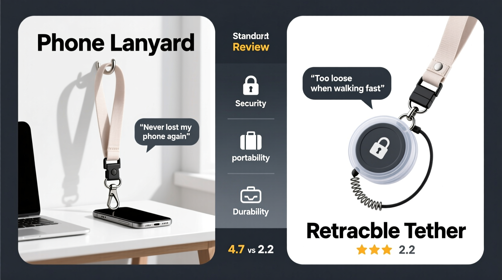 Phone Lanyard Vs Retractable Tether Which Is Actually More Secure User  Reviews