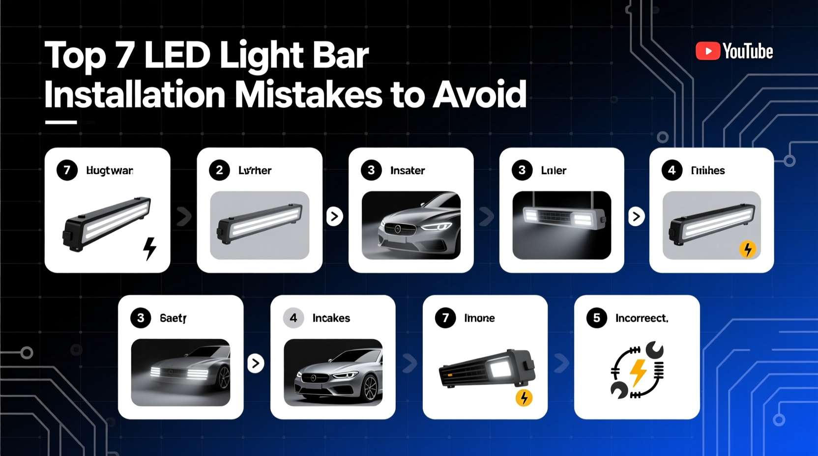 led light bar install mistakes