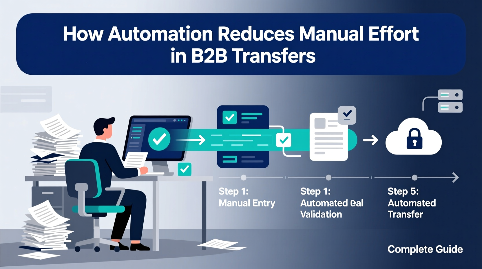 how automation reduces manual effort in b2b transfers