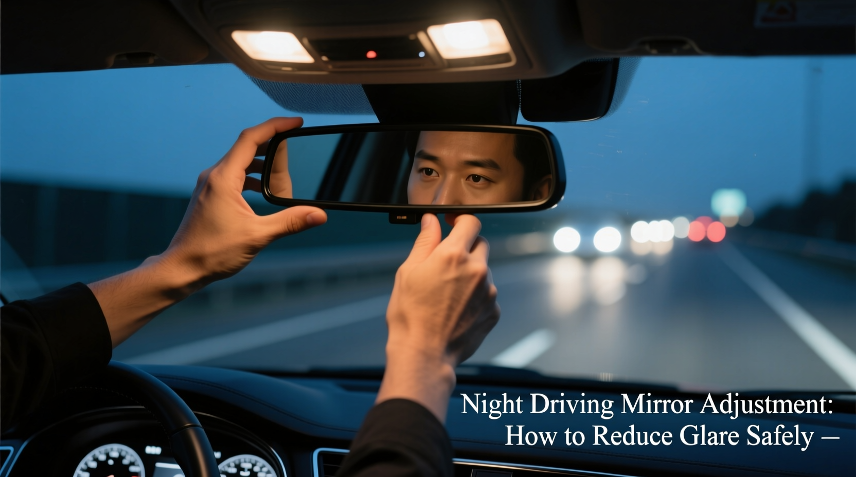 night driving mirror adjustment