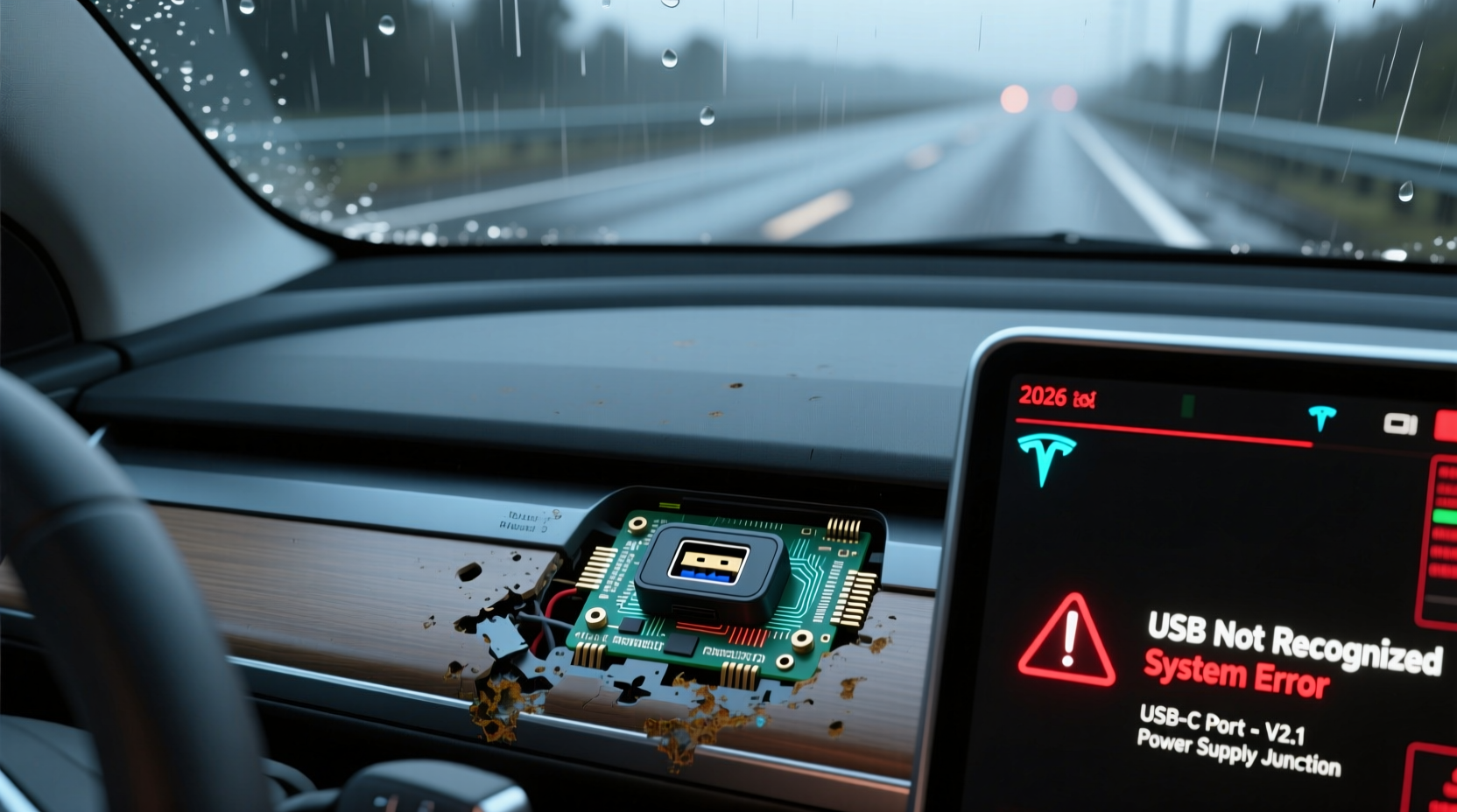 model y 2026 dashcam usb failures