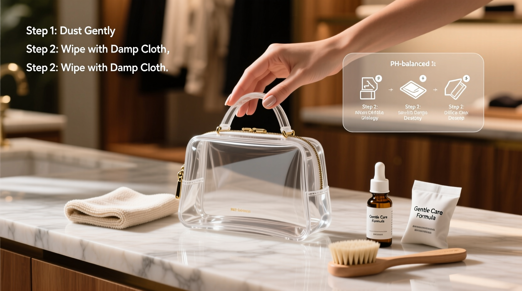 the ultimate guide to safely cleaning and maintaining your transparent mini bag