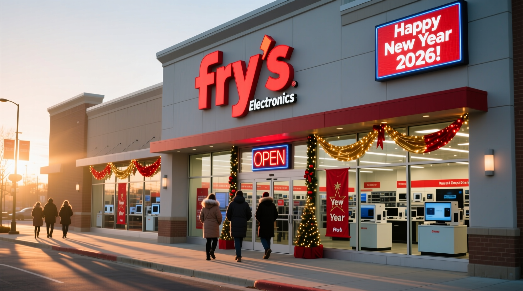 is frys open on new years day 2026