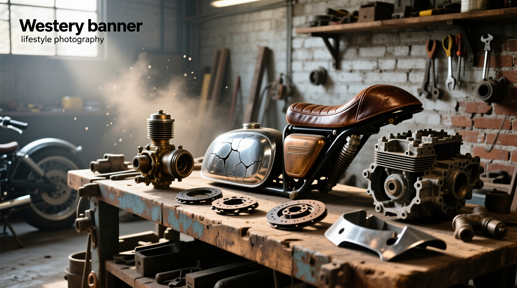 Used motorcycle parts listed on eBay showing vintage Harley-Davidson engine components and hardware