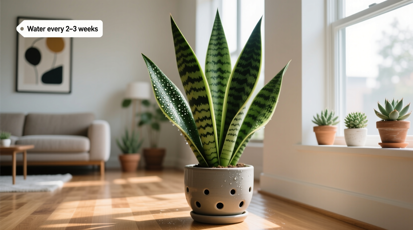 how to care for a snake plant indoors