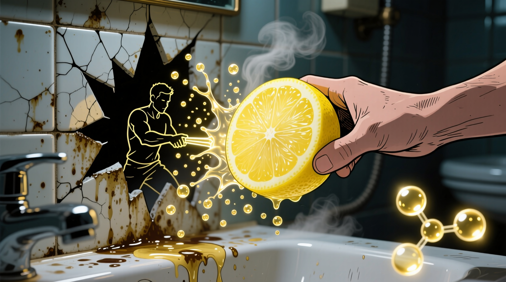 fight off hard water stains by using citric acid in you