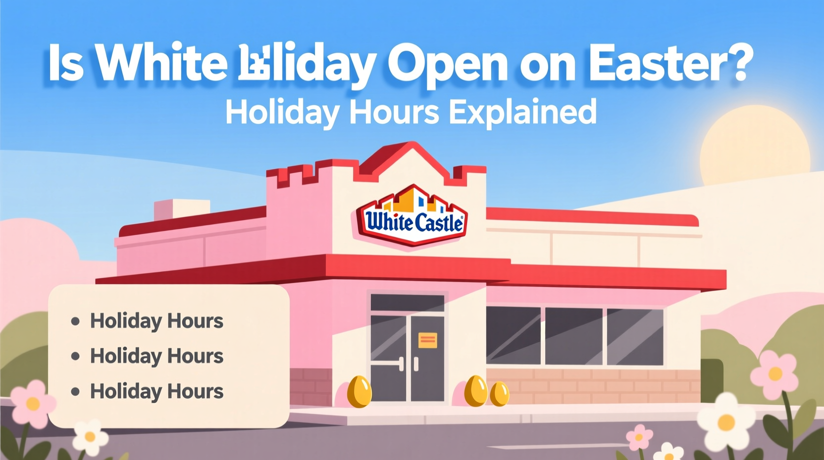 is white castle open on easter