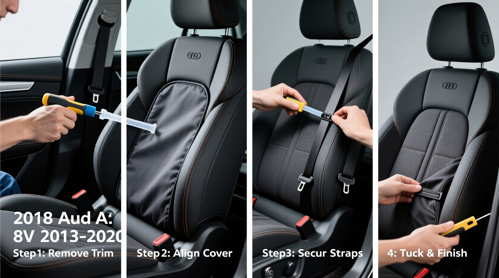 install seat covers a3 8v