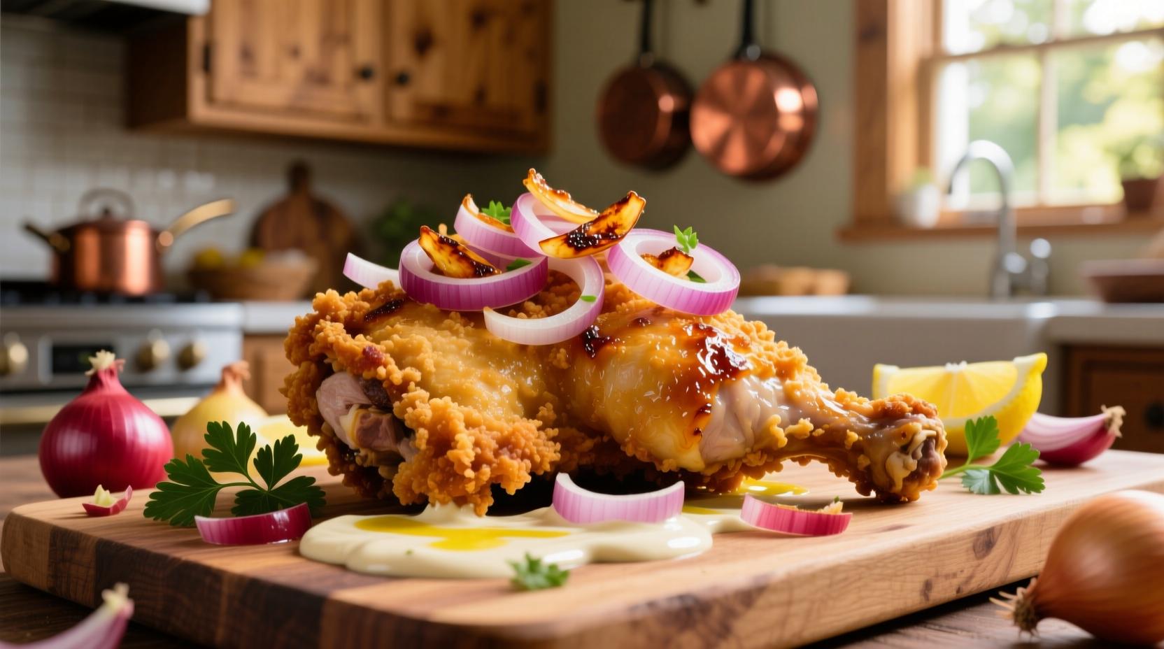 hello fresh onion crunch chicken