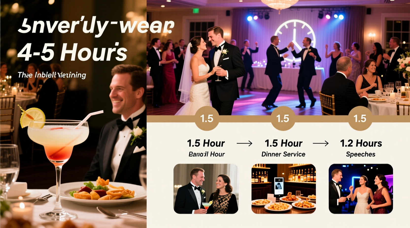 how long is the average wedding reception