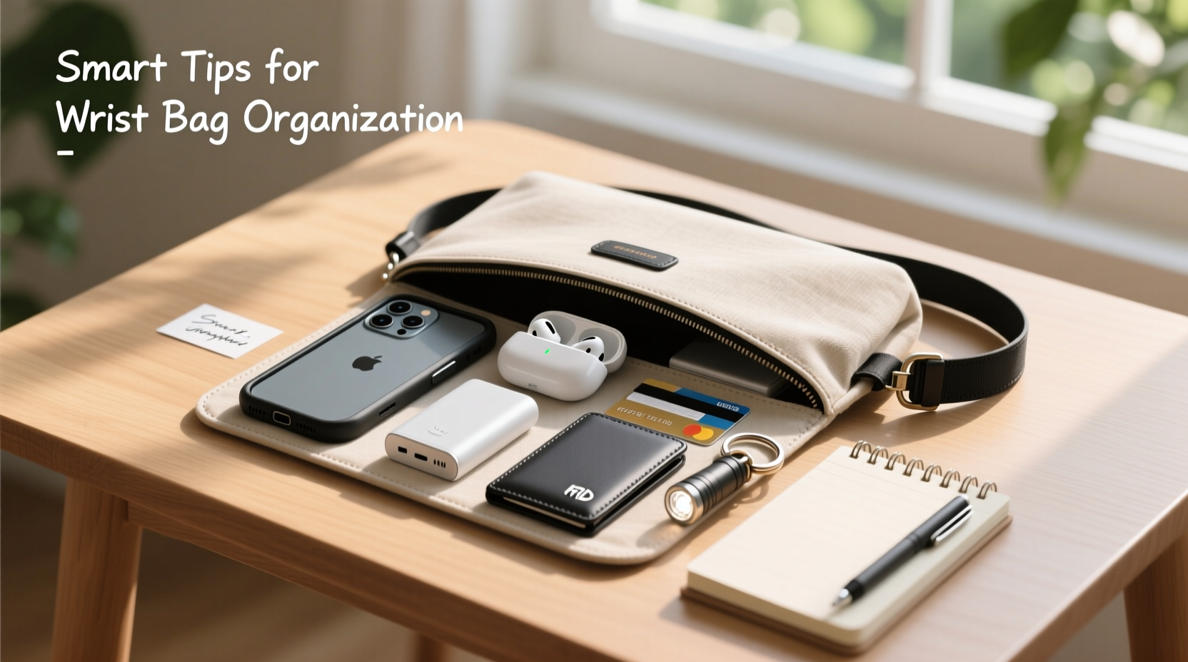 smart tips to efficiently organize your phone and essentials in a wrist bag
