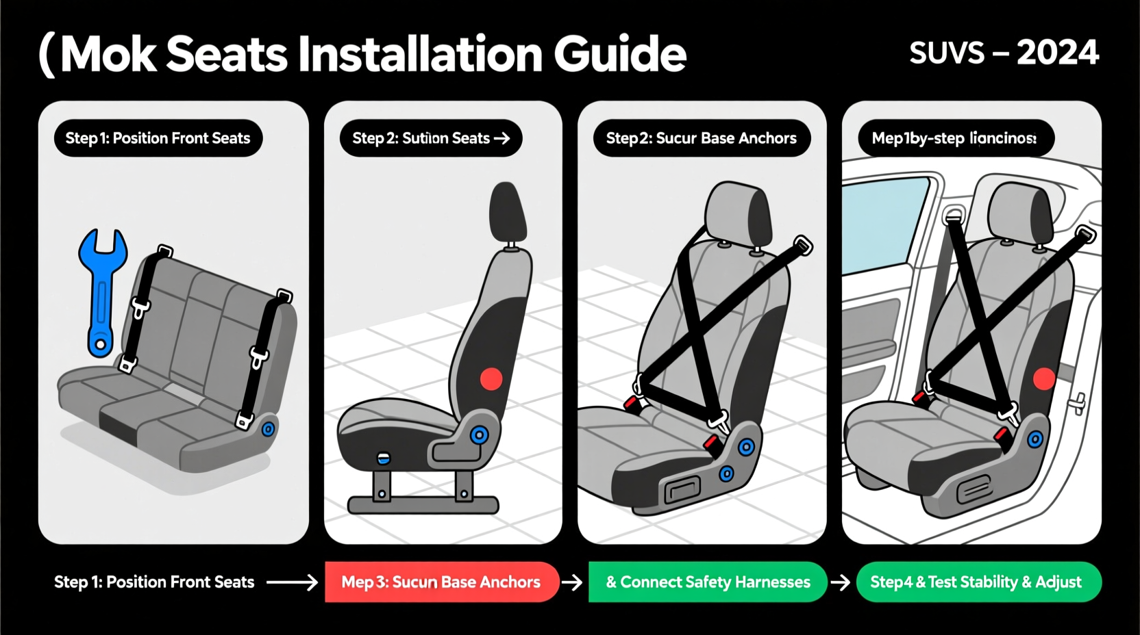mini mok seats installation suv