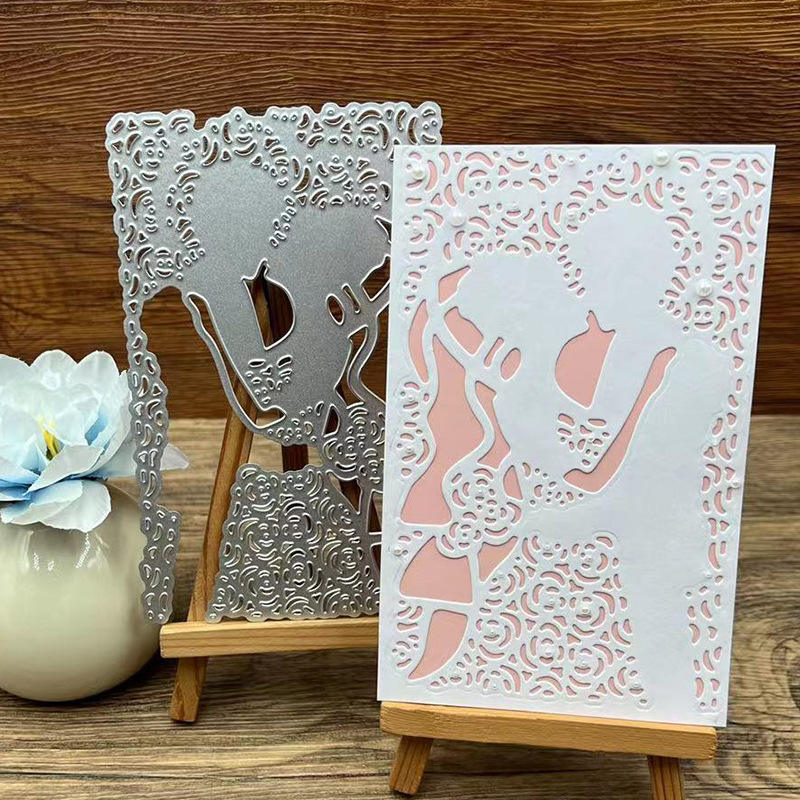 black and white invitation