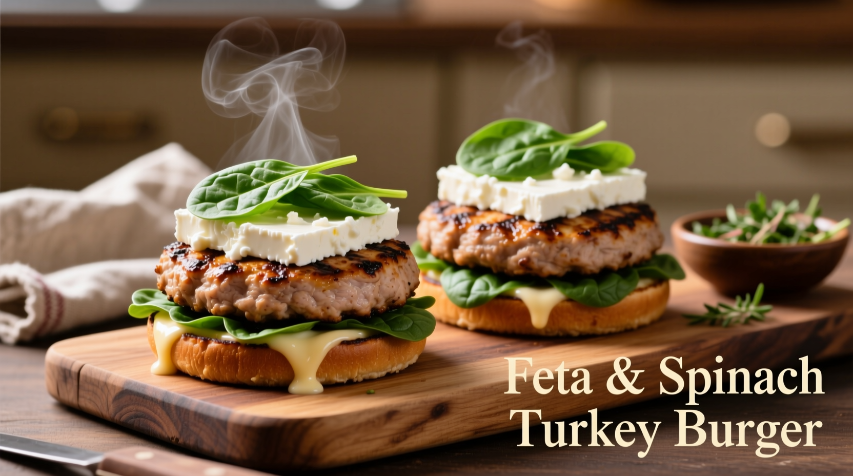 Perfect Feta Spinach Turkey Burgers Recipe | Healthy Meal