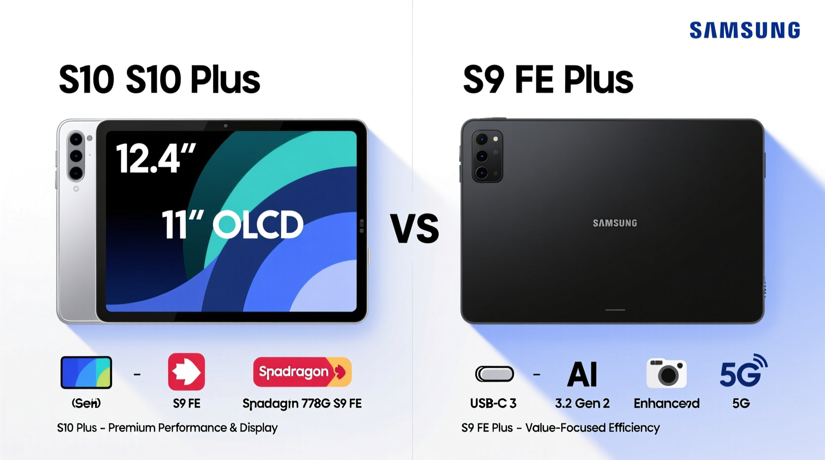 samsung tab s10 plus vs s9 fe plus is the upgrade really worth it