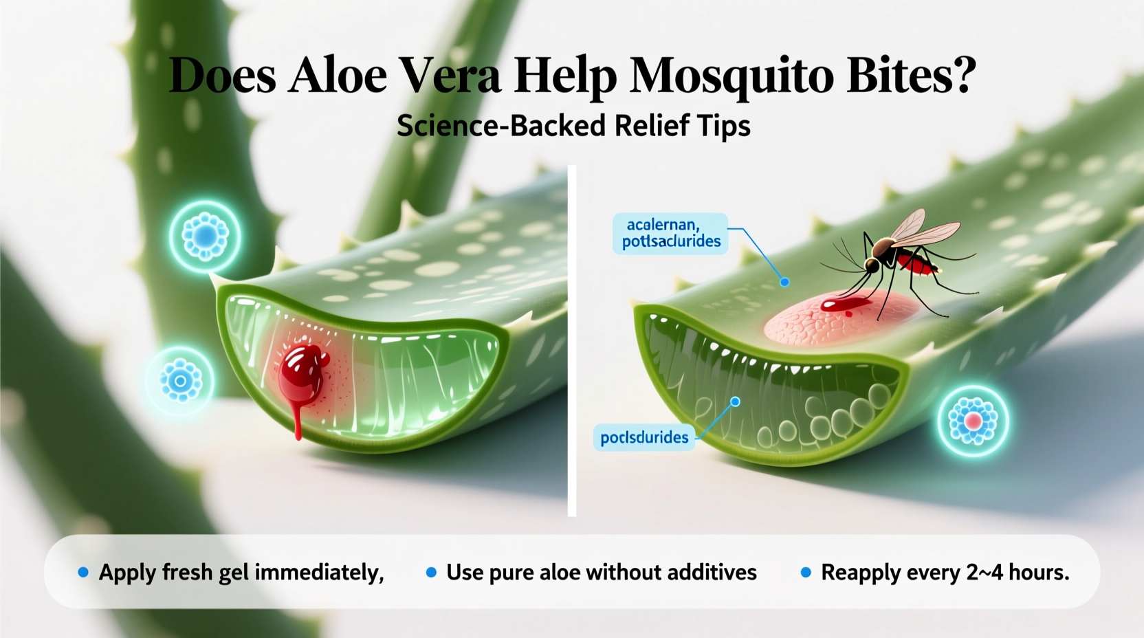 does aloe vera help mosquito bites