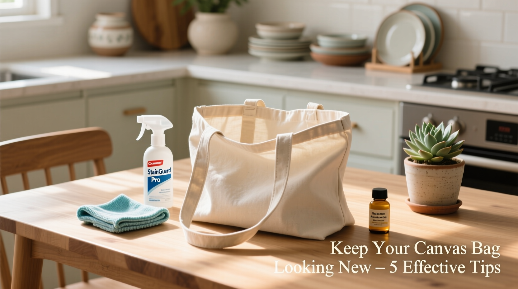 effective ways to protect your canvas bag from stains and keep it looking new