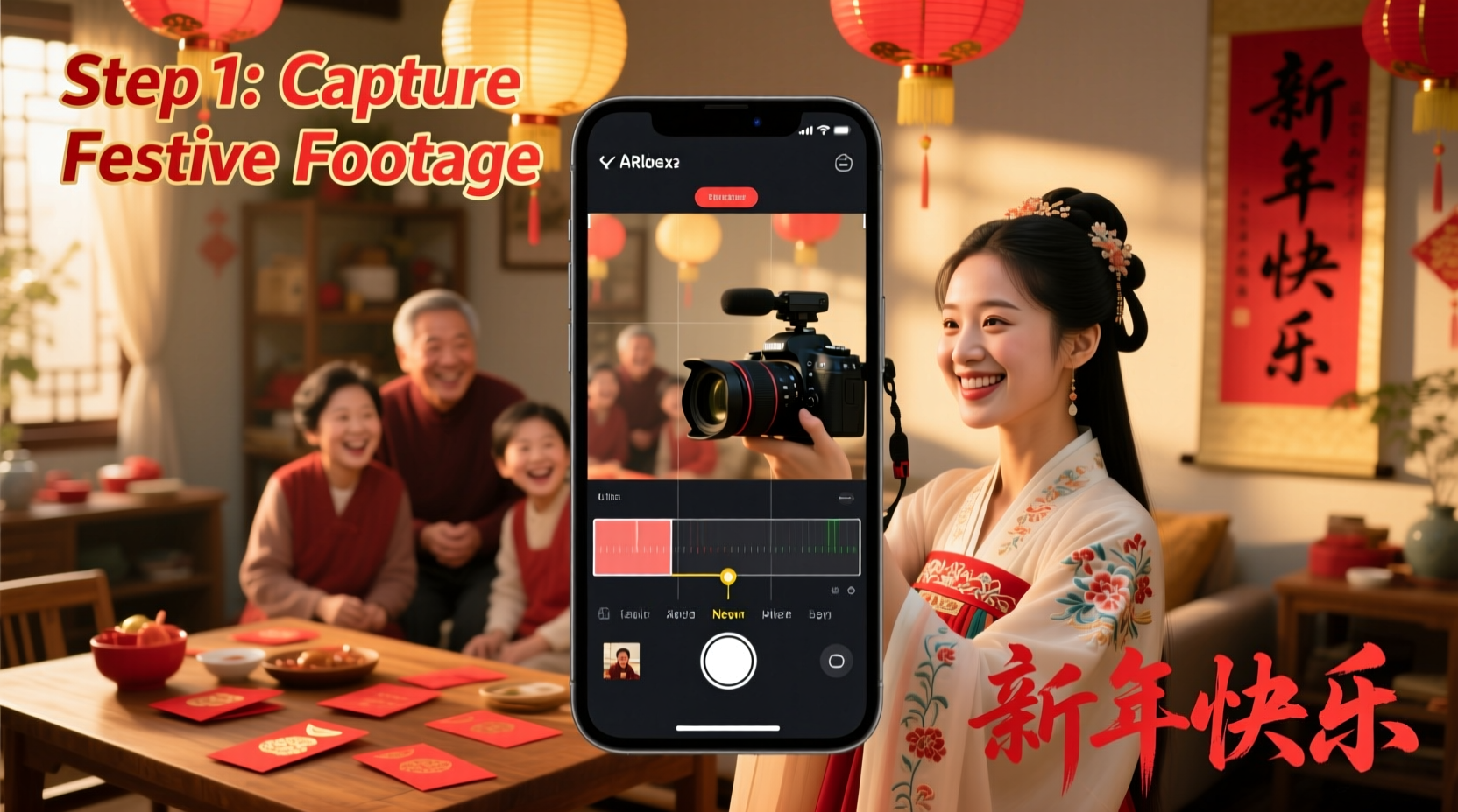 how to make new year video