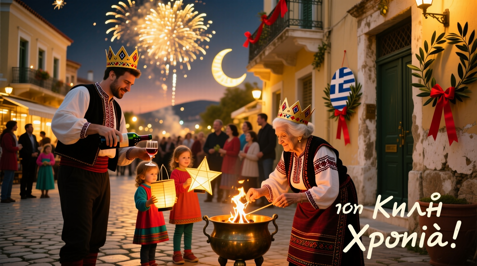 how greece celebrate new year