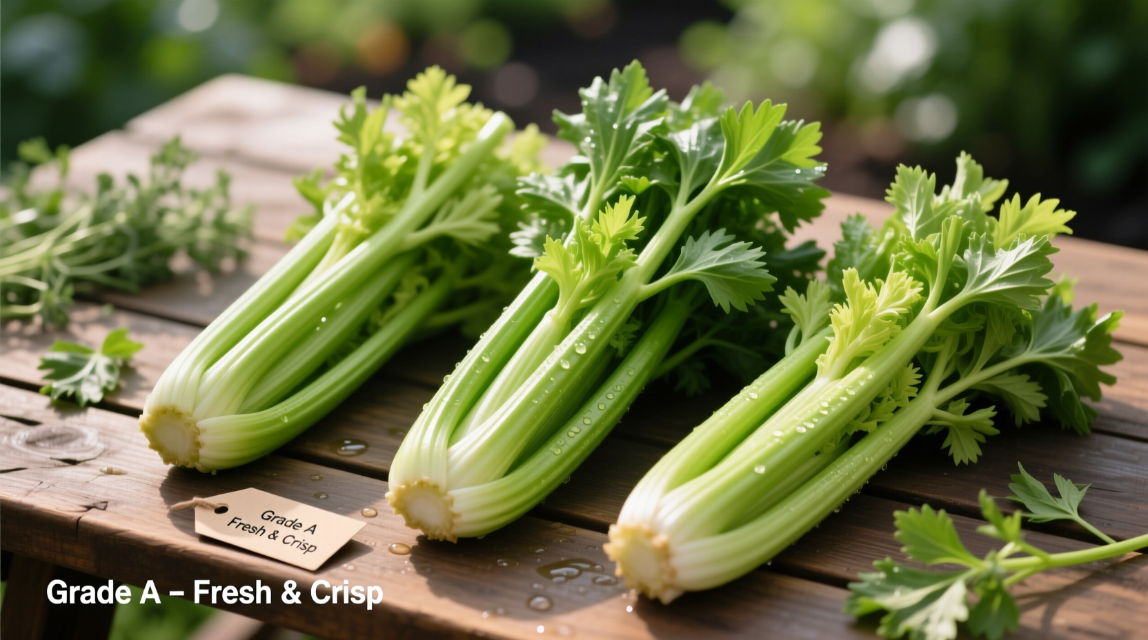 Fresh celery bunch selection guide