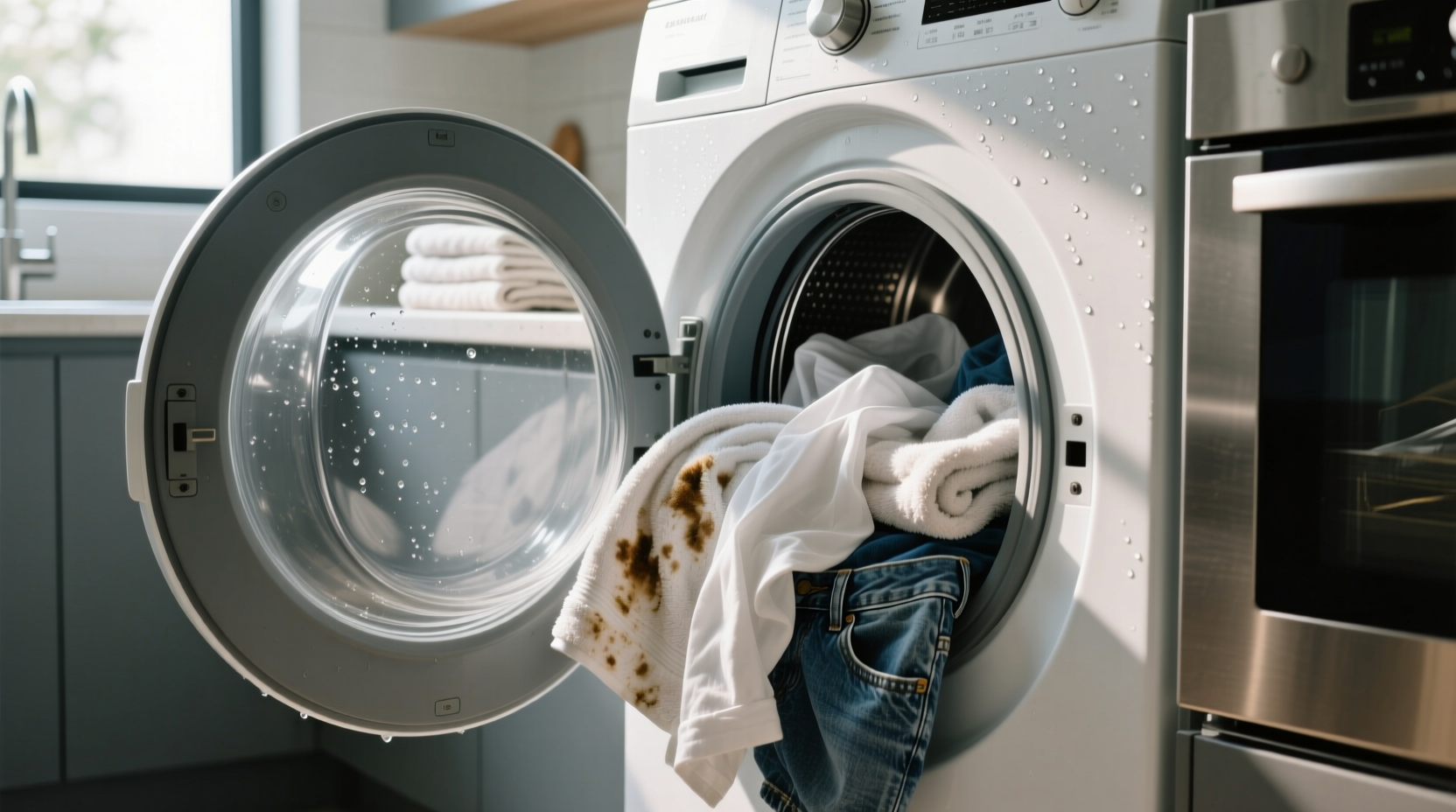 can you wash towels with clothes