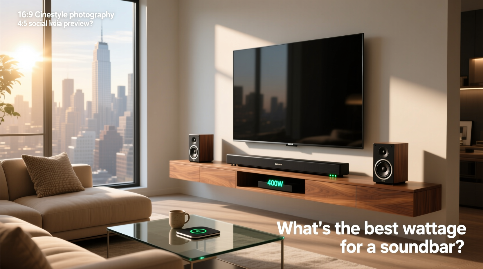 How to Choose a 400W Soundbar with Subwoofer