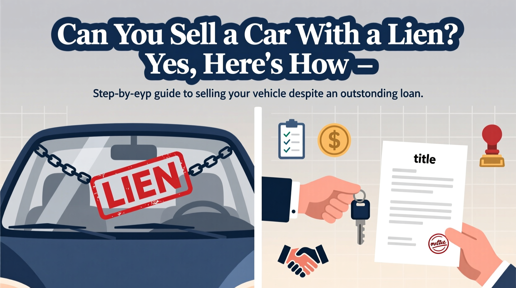 can you sell a car with a lien