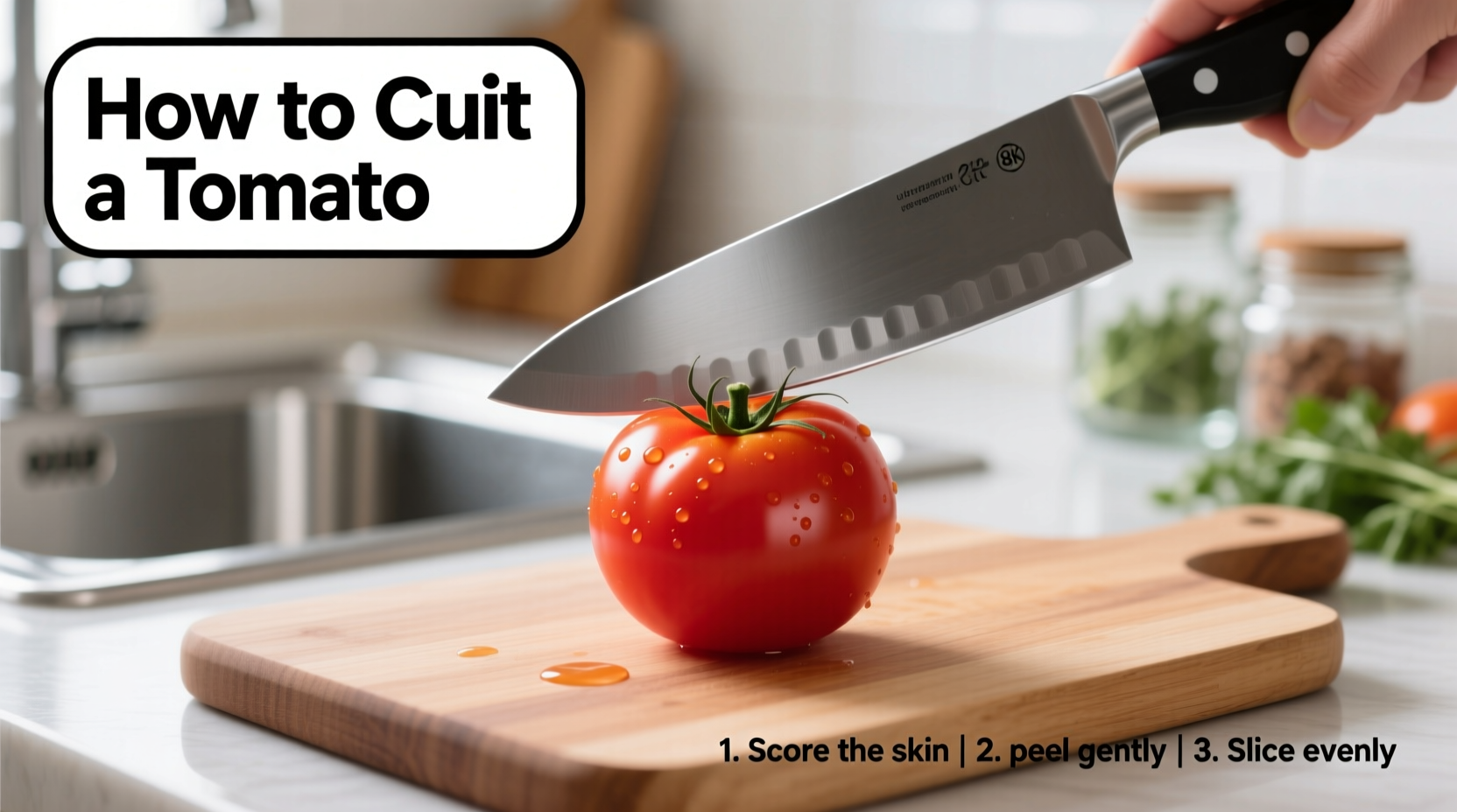 how to cut tomato