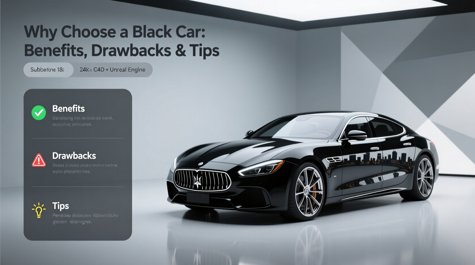 a black car