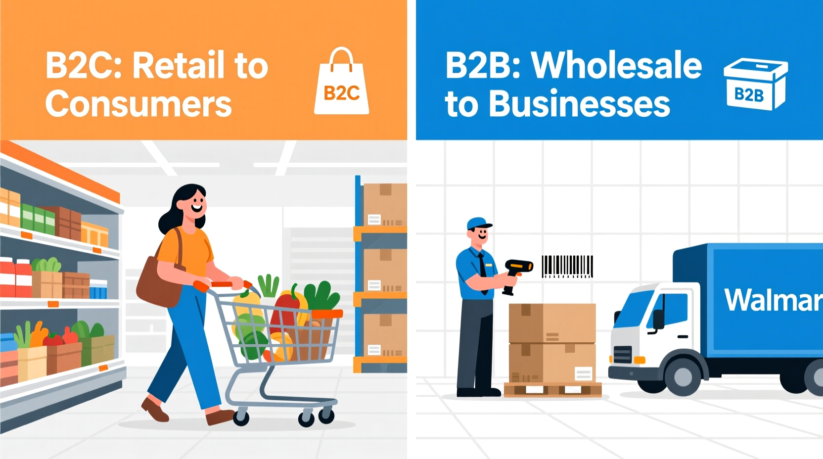 is walmart b2b or b2c