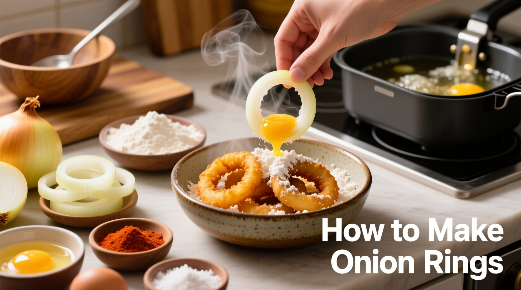 how to make onion rings