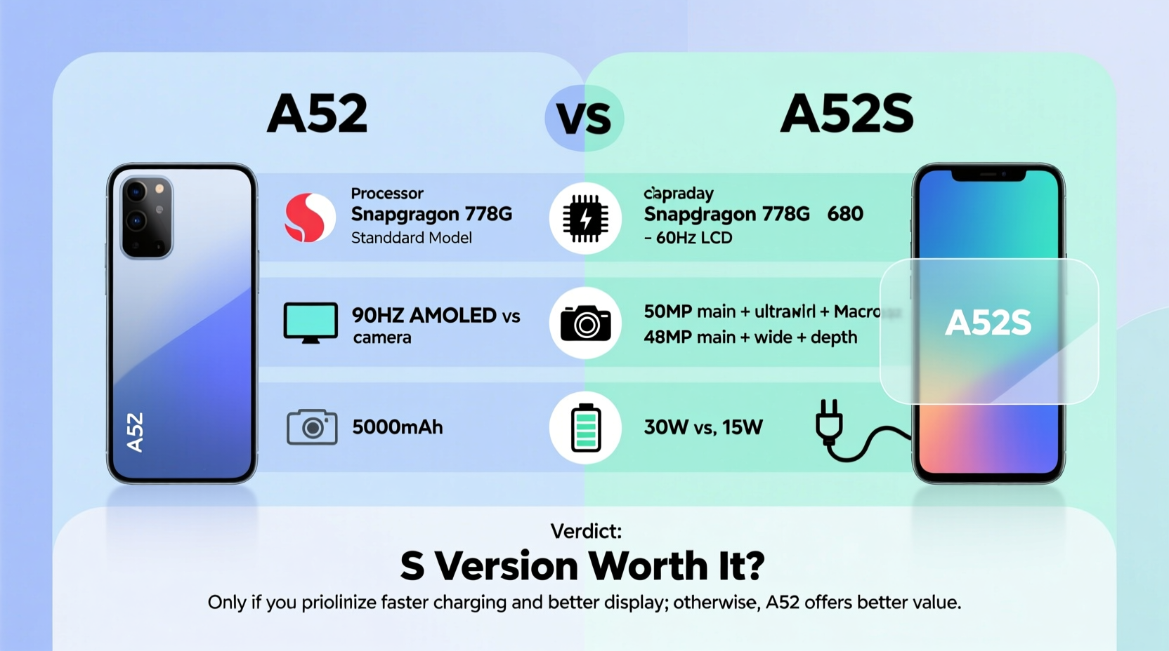 a52 vs a52s is the s version actually worth the upgrade