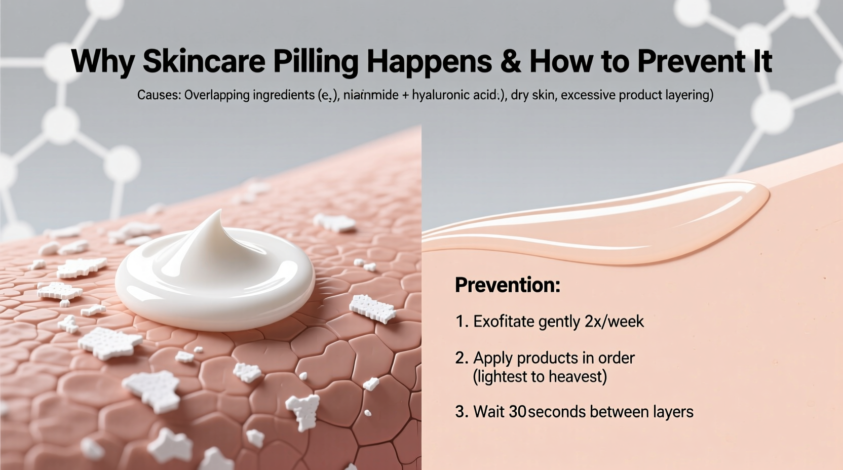 skincare pilling why it happens how to prevent it