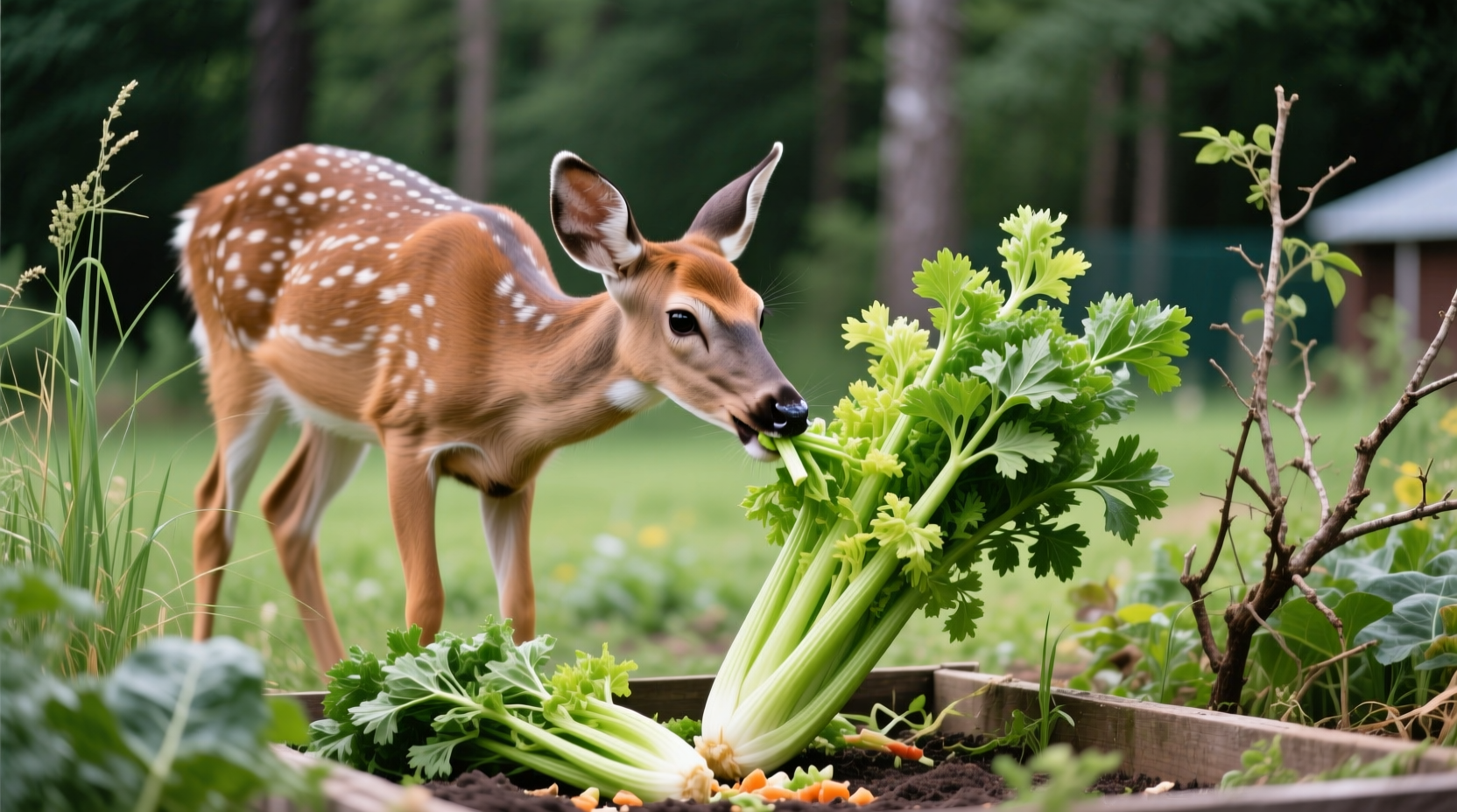 do deer eat celery