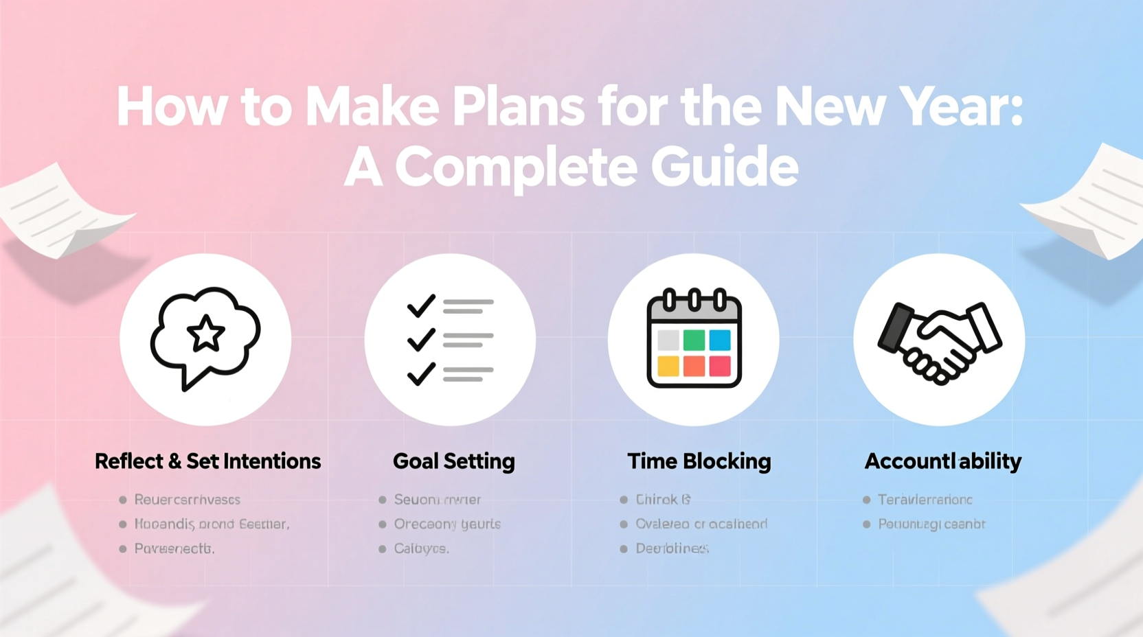 how to make plans for the new year