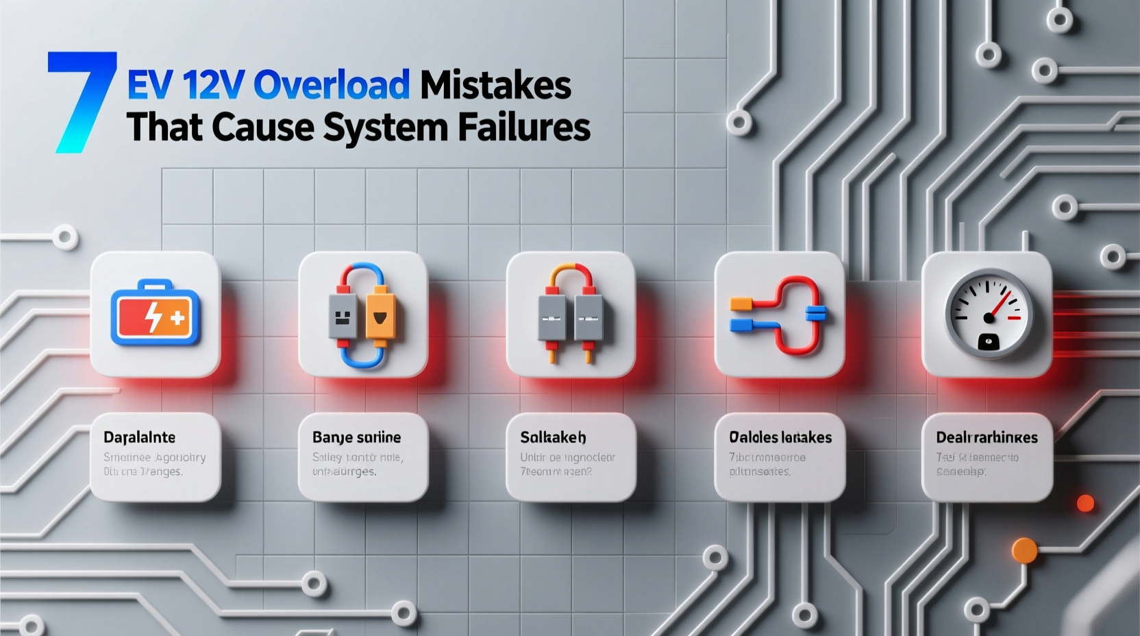 ev 12v overload mistakes