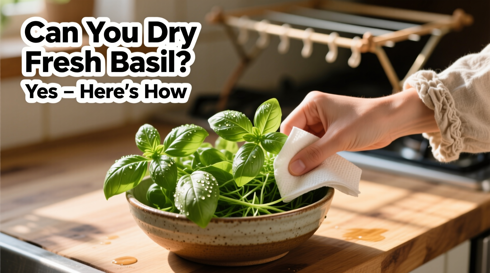 can you dry fresh basil