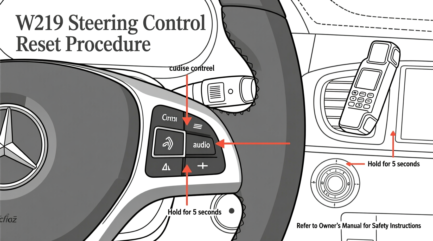 w219 steering controls reset