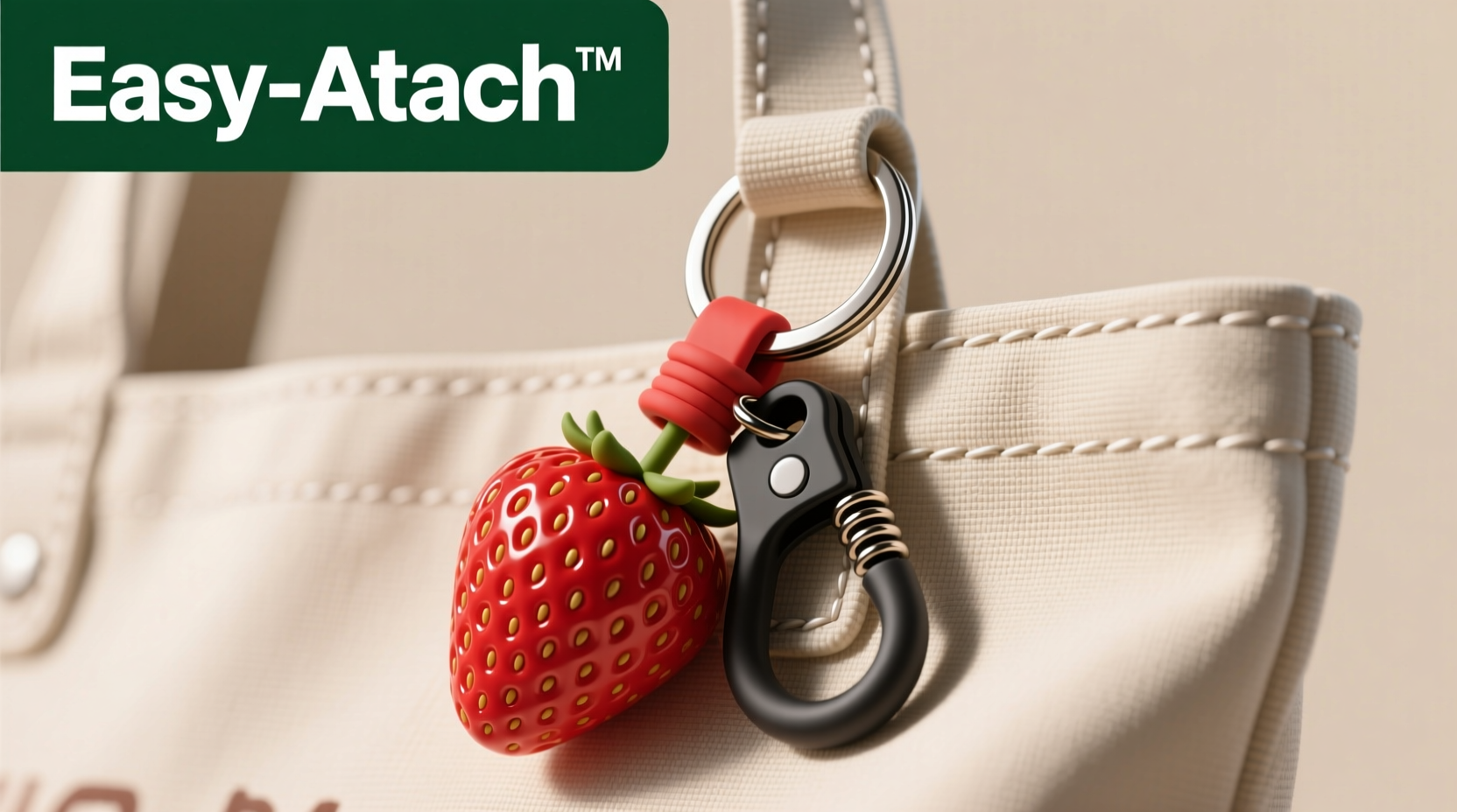 creative and durable ways to attach a strawberry keychain to your bag with ease