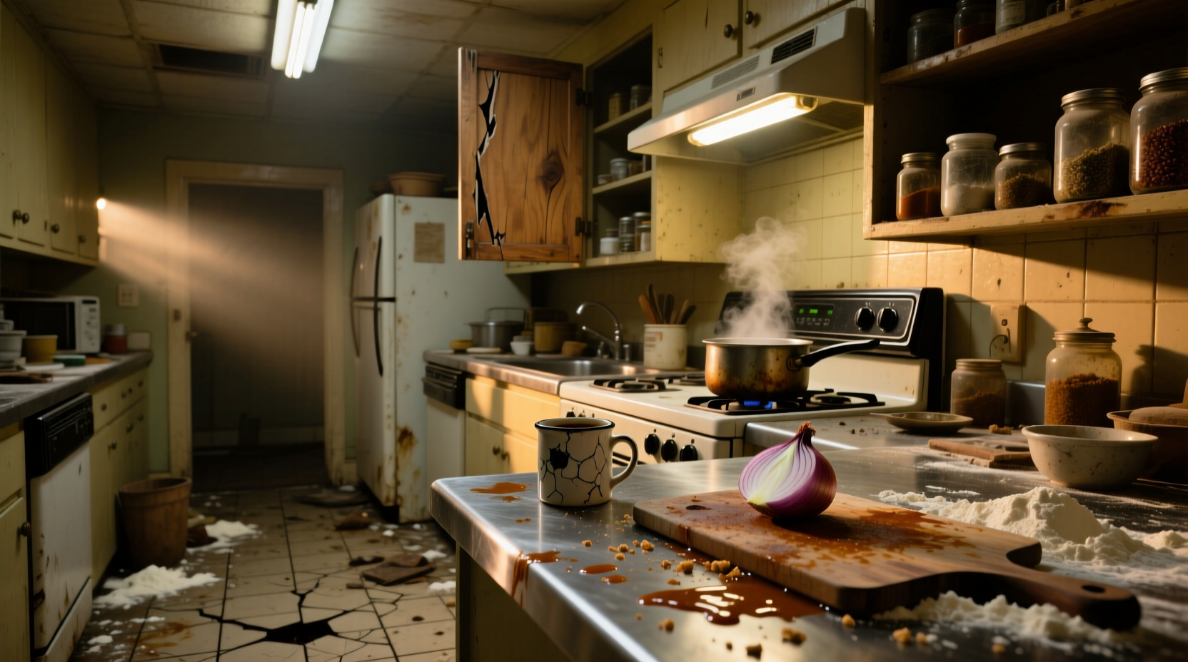 dirty kitchen