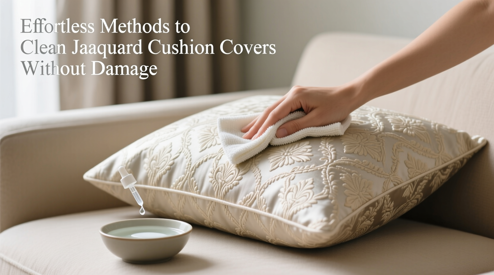 effortless methods to clean jacquard cushion covers without damage