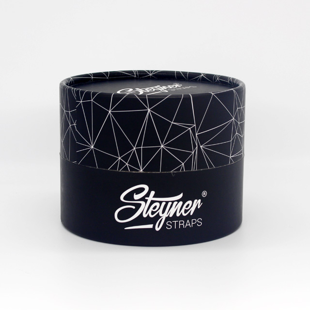 Customized black scarf cylinder round paper boxes cardboard gift boxes for scarf packaging