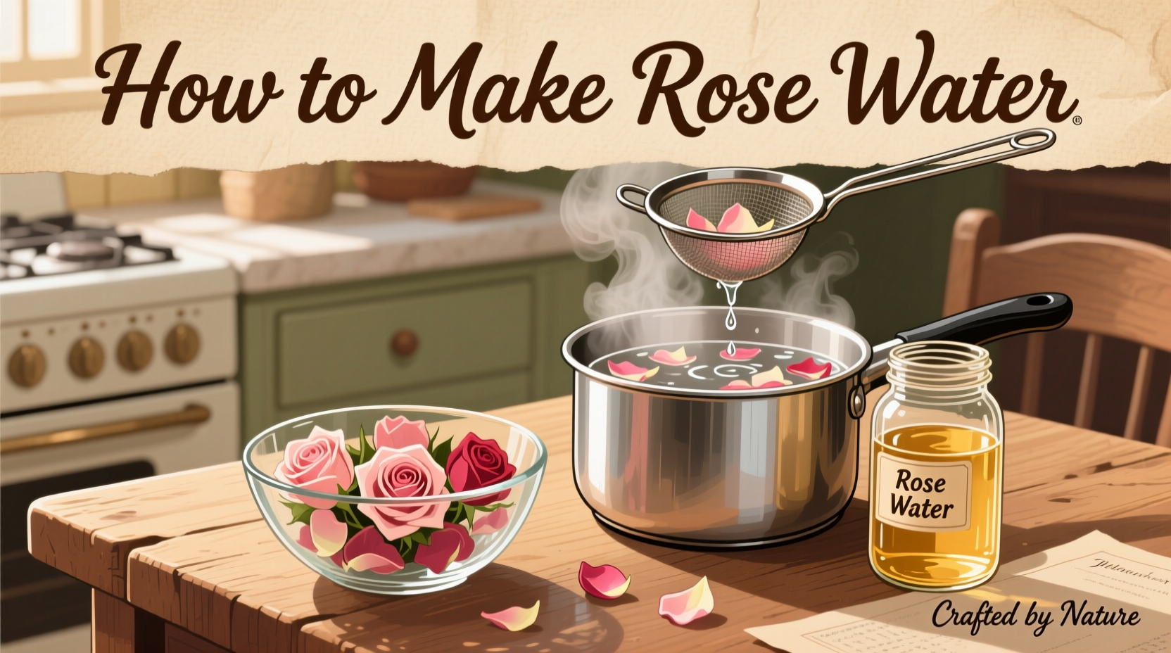 how to make rose water
