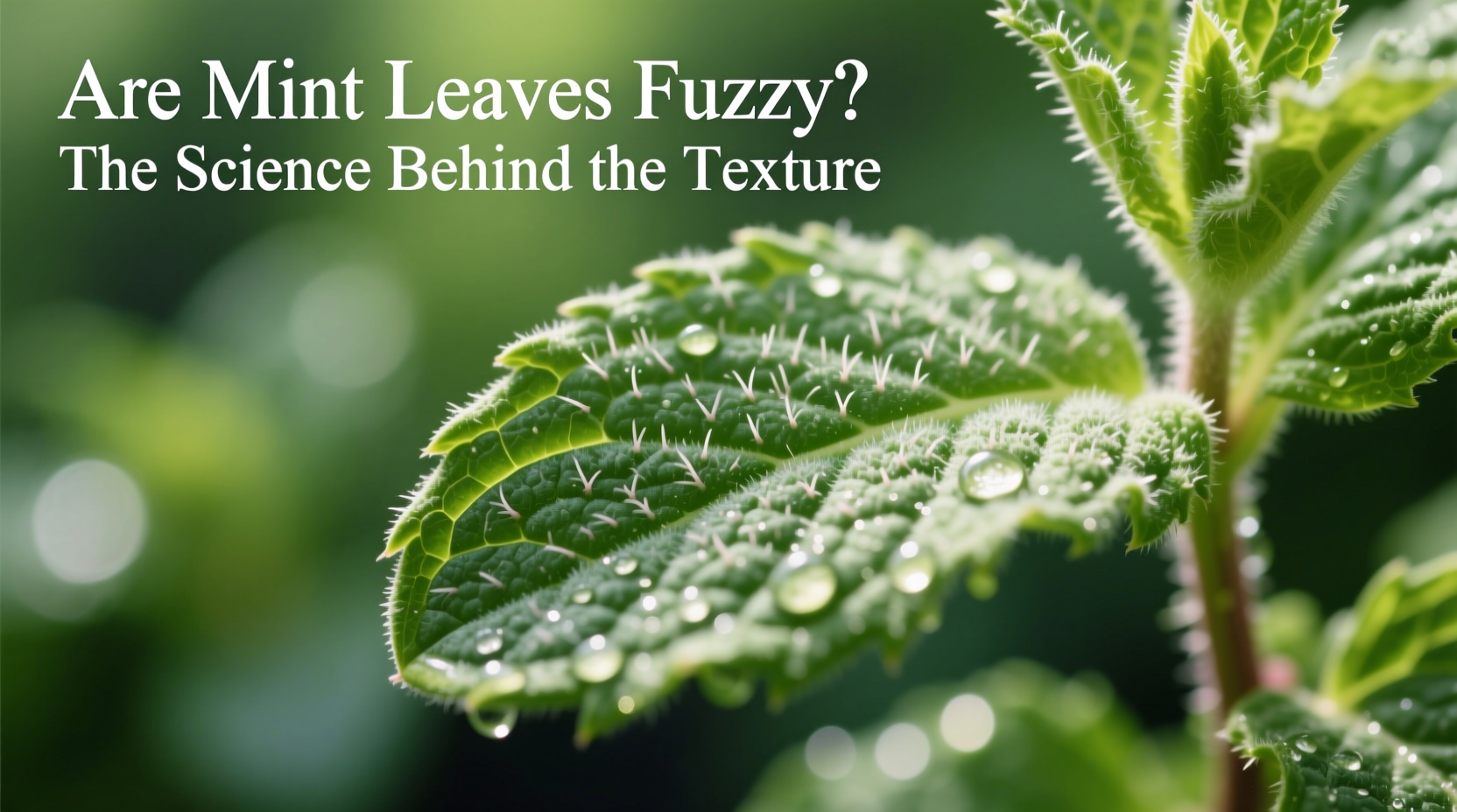 are mint leaves fuzzy