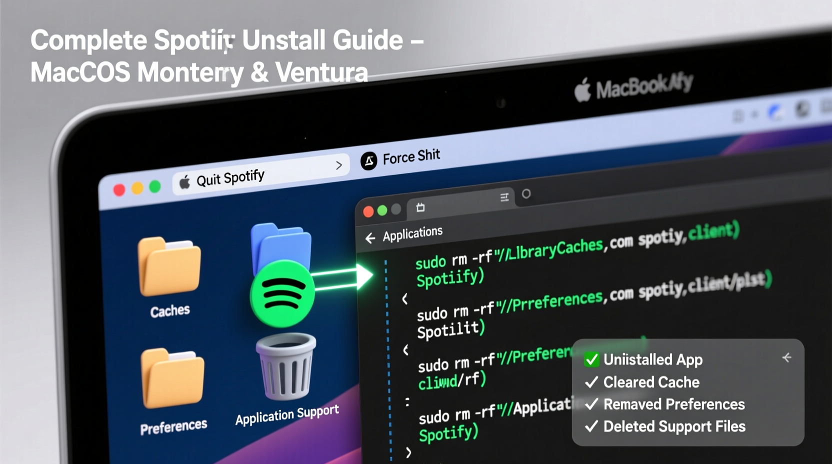 complete guide to fully uninstall spotify on your macbook air and clear leftover files