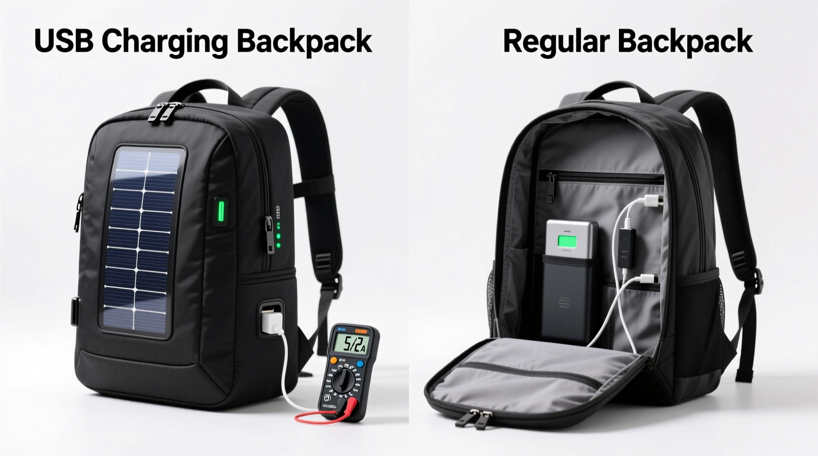 Usb Charging Backpack Vs Regular Backpack Are Charging Backpacks ...