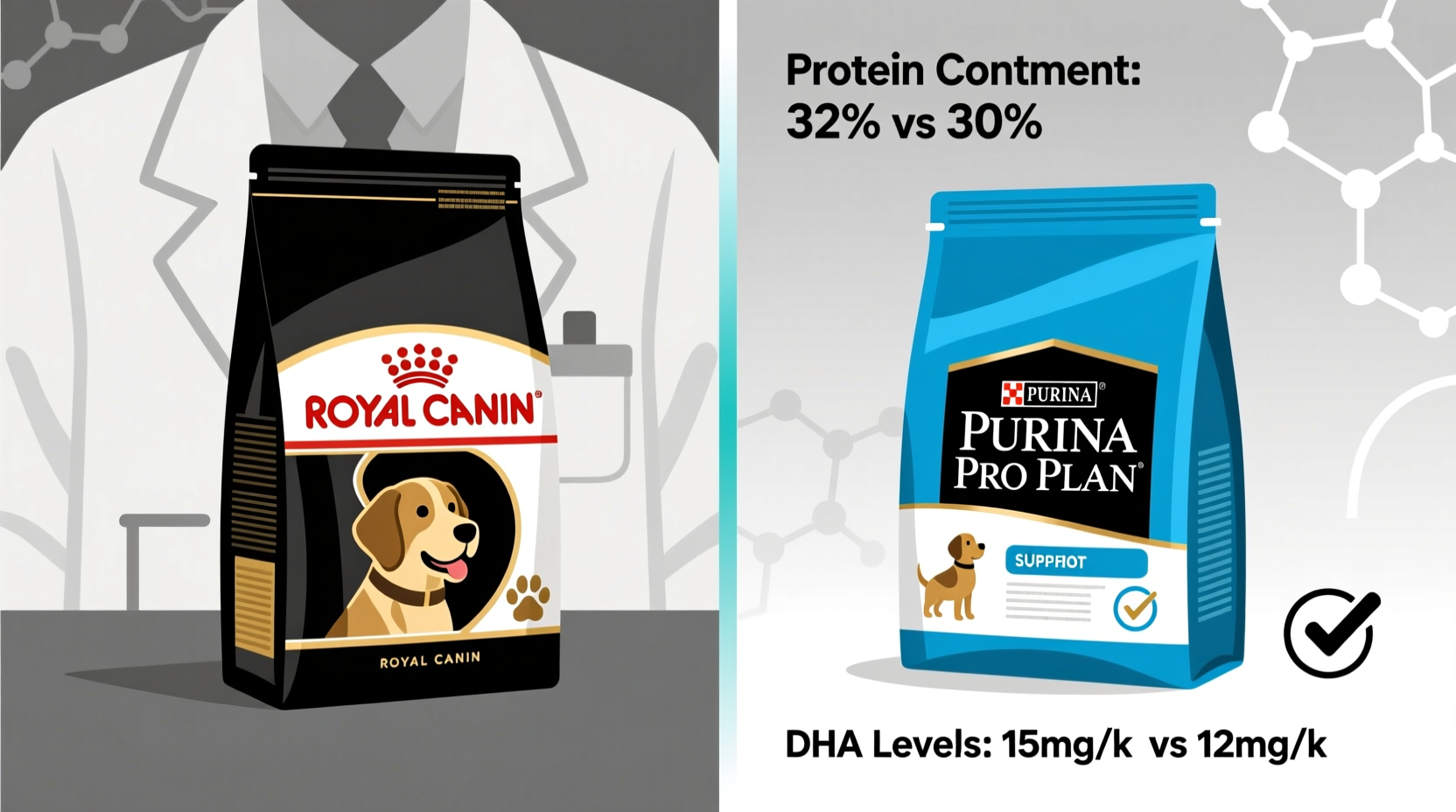 How to choose between Purina Pro Plan vs Royal Canin
