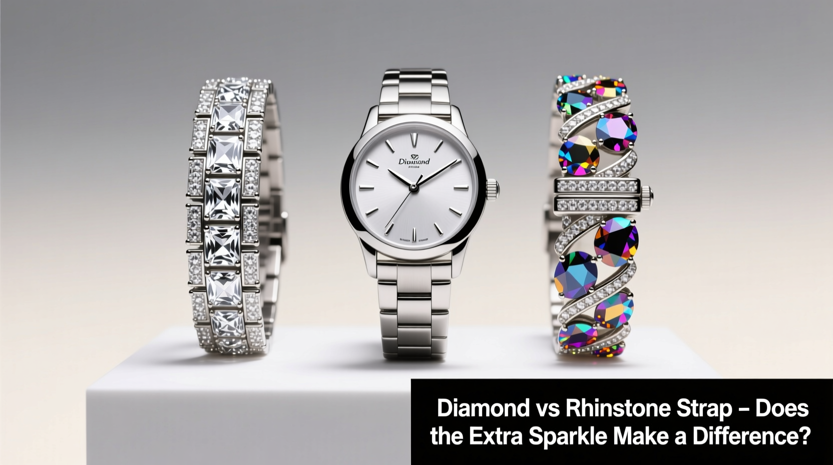diamond strap vs rhinestone strap does the extra sparkle make a difference
